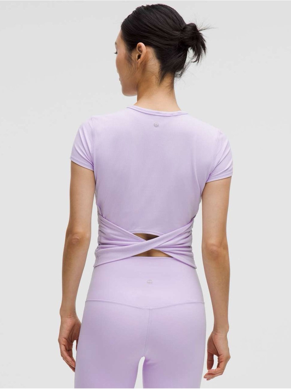 Lululemon All It Takes Back-Twist Ribbed Short-Sleeve Shirt
Lavender Frost